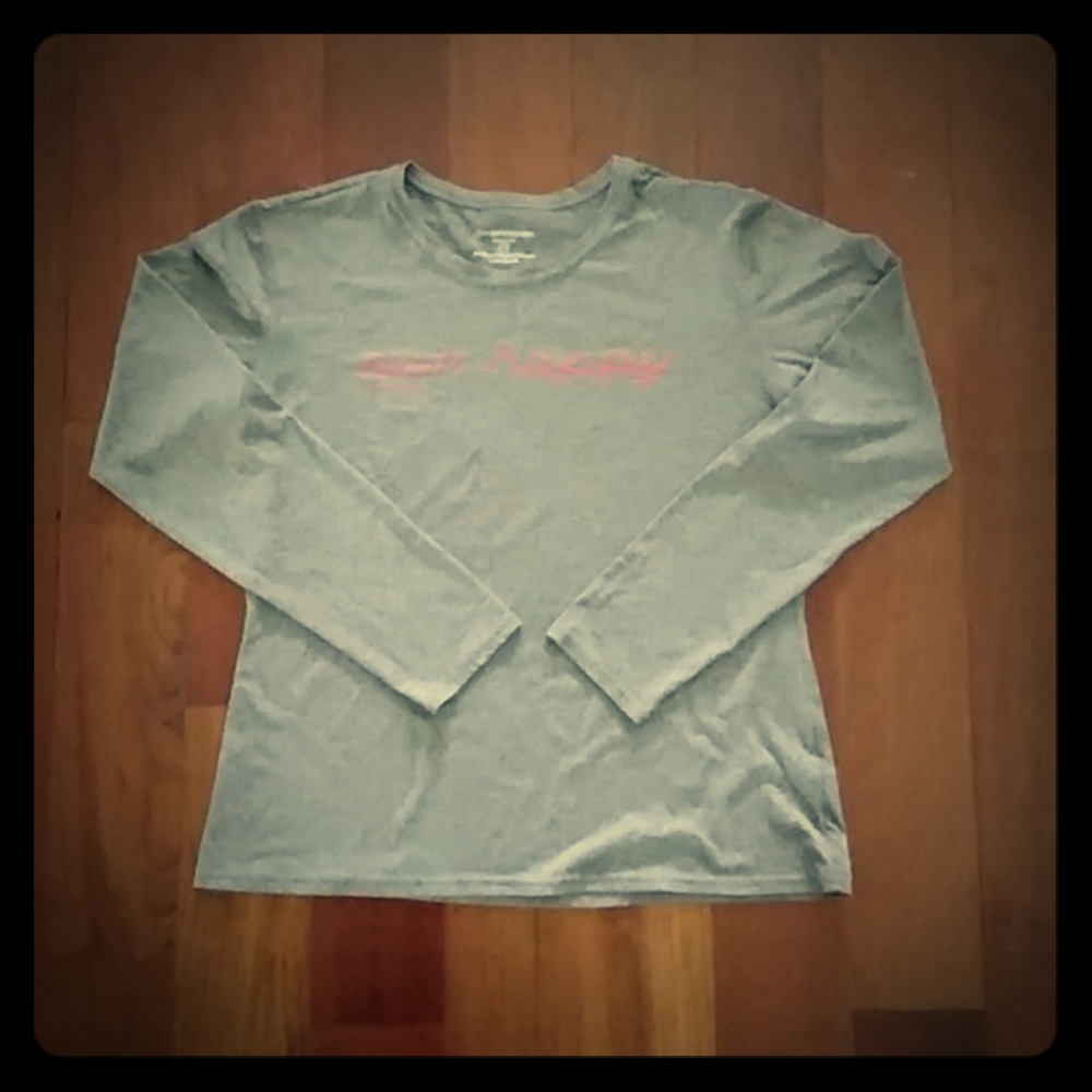 Light weight "run happy" long sleeve running shirt